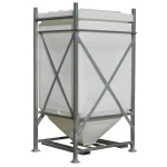 BLM2000 2000 Ltr Centre Discharge Hopper Bin Stackable