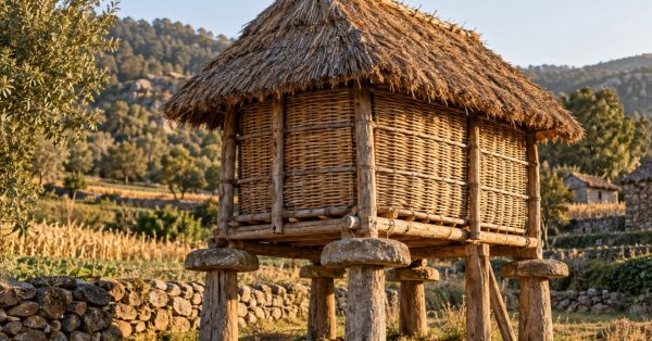 Traditional Raise Grain Granary