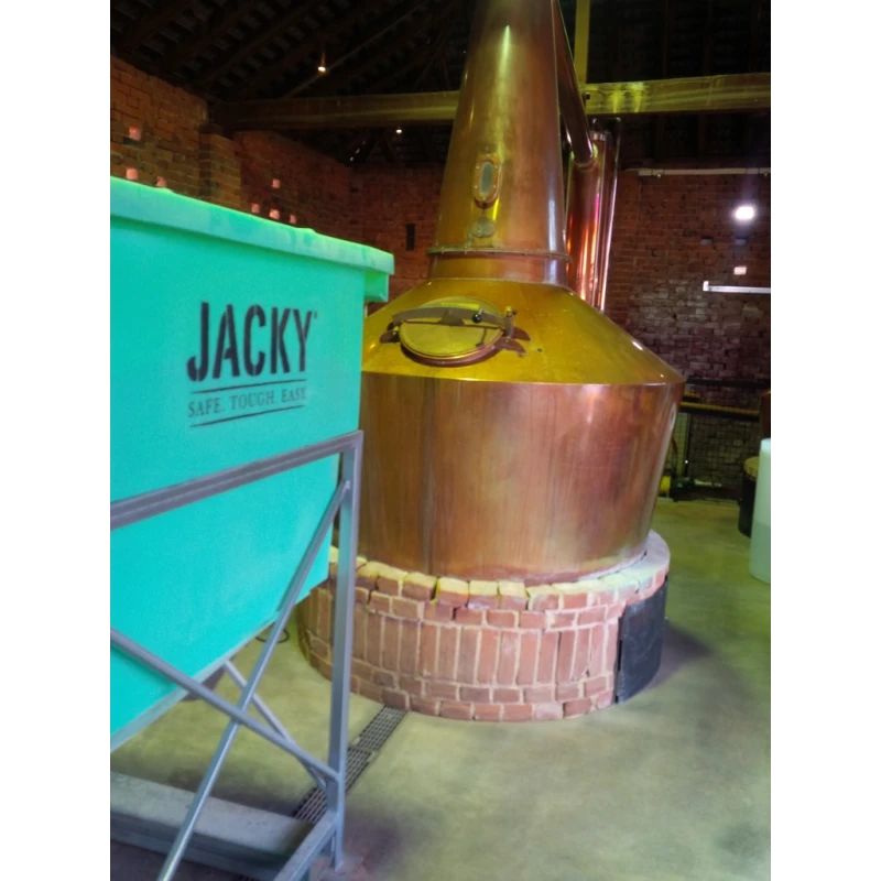 JACKY® Bin next to distillery still
